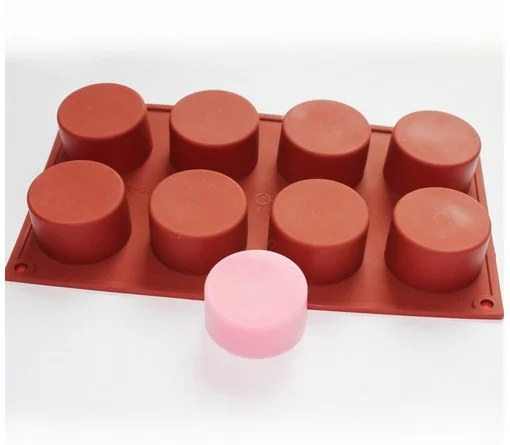 

Round Cylinder Soap Cupcake Silicone soap Mold