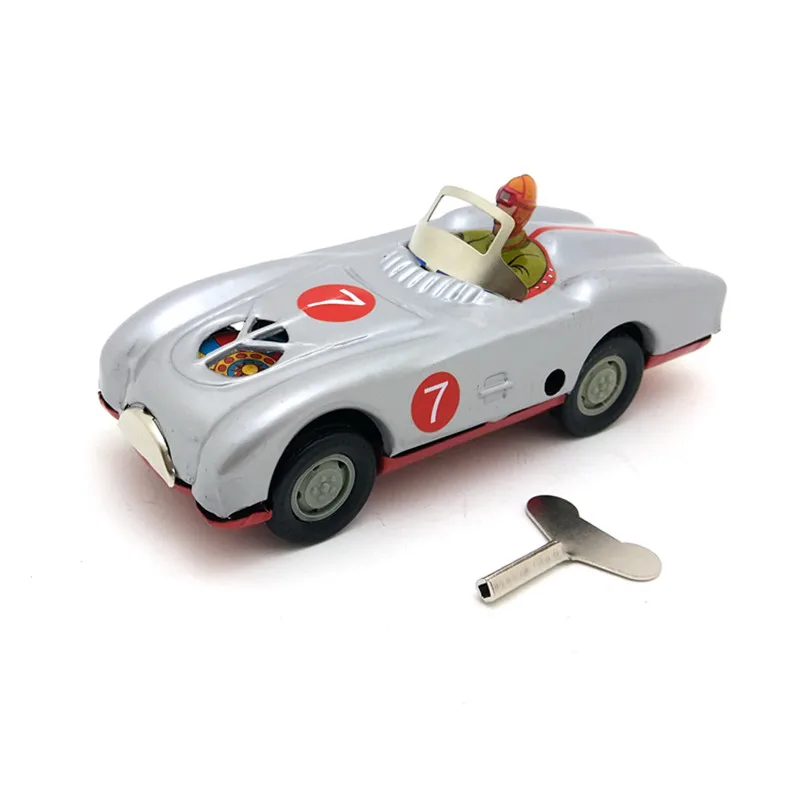 Buy Classic Clockwork Racing Driver Wind Up Reminiscence Children Kids Tin Toys