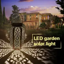 Водонепроницаемый Солнечный садовый светильник s подвесной садовый декоративный светильник для двора патио дорожка наземный Светильник Солнечный светодиодный светильник для газона теплый белый