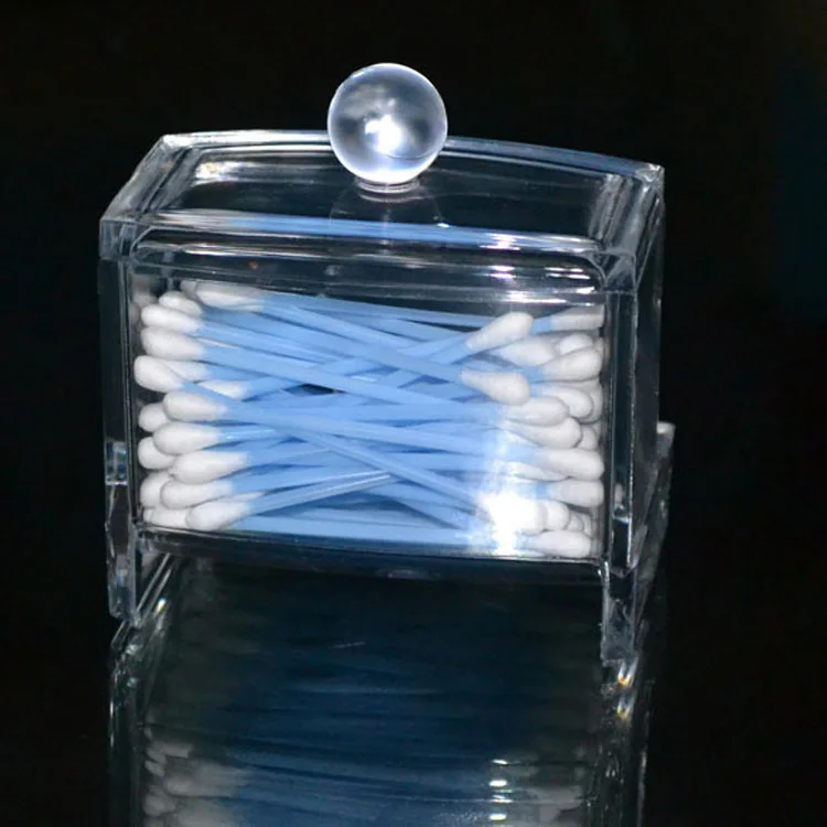 cotton bud holder base Cotton Swabs Stick Storage box for home case and