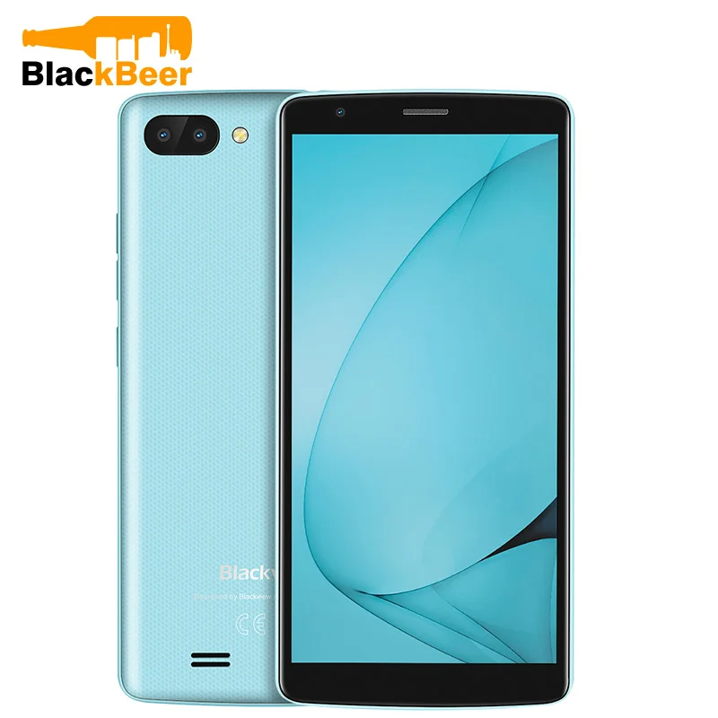 Смартфон Blackview A20 Android Go 18:9, 5,5 дюймов, двойная камера, 1 ГБ ОЗУ, 8 Гб ПЗУ, MT6580M, 5 Мп, 3G, мобильный телефон