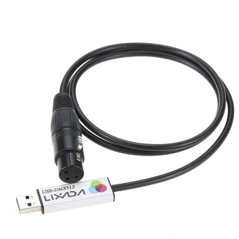 

USB to DMX Interface Adapter Controller Dimmer with CD instruction suit for Computer PC installation for Stage Effect Light