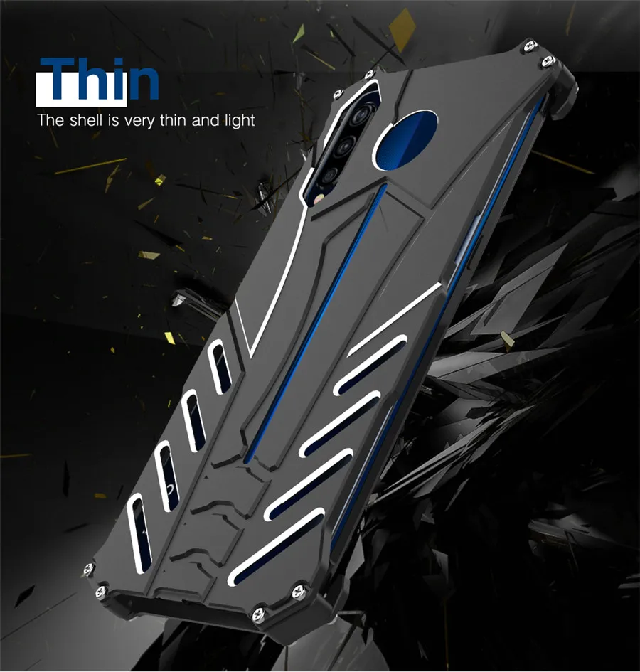 VIVO iQOO Case R-JUST Batman Luxury Aluminium Metal Case For VIVO iQOOVIVO X27 Phone Cover Coque  (2)