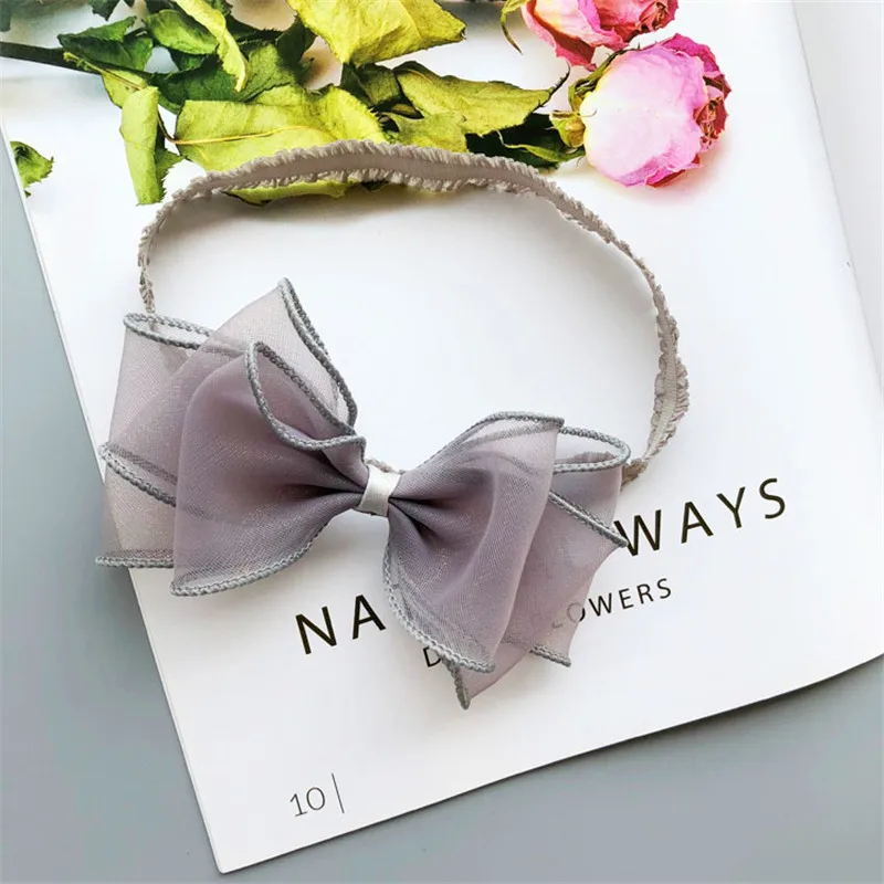 Baby Girl Accessories Lace Bow Flower Headband Bow knot Party Princess Dress Decoration High Quality