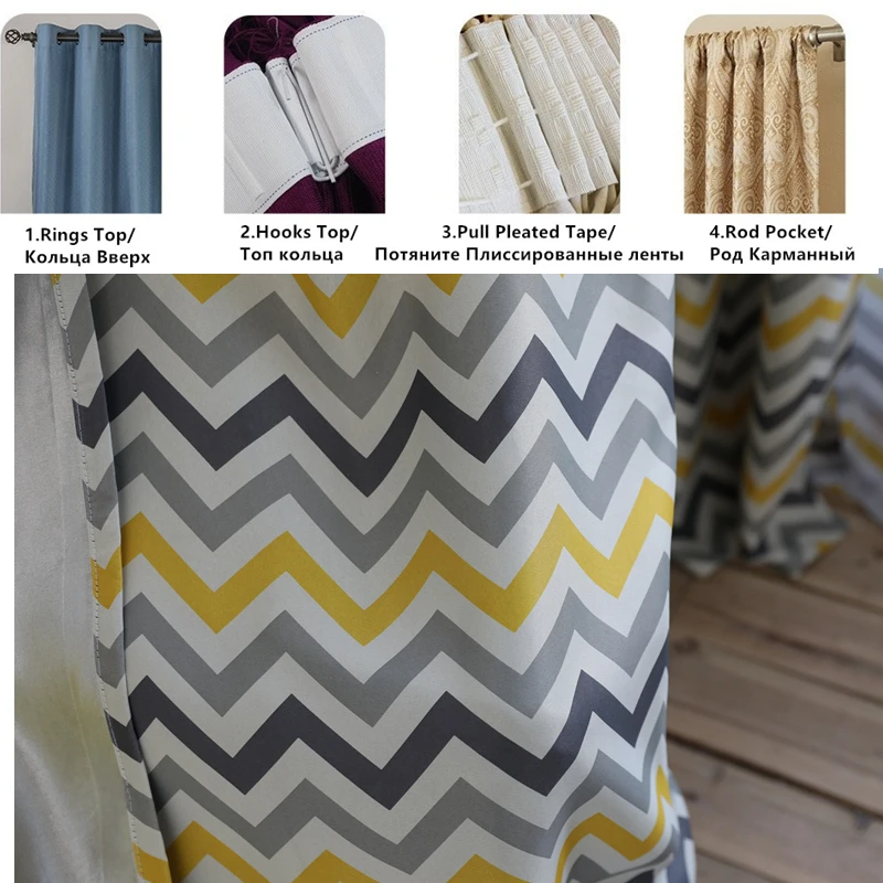 {Byetee} moderna tira cortinas Blackout y Sheer para sala puerta elegante dormitorio sombra nueva llegada Cocina cortina