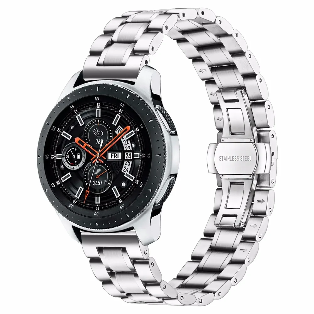 Ремешок для часов из нержавеющей стали 316L+ застежка-бабочка+ набор инструментов для samsung Galaxy Watch 46 мм SM-R800 быстросъемный ремешок на запястье