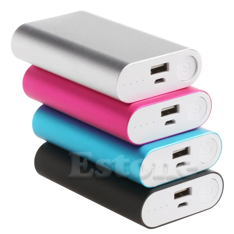 

OOTDTY Aluminum 5V 2.1A Power Bank Case Kit 3X 18650 Battery Charger Box for Cell Phone