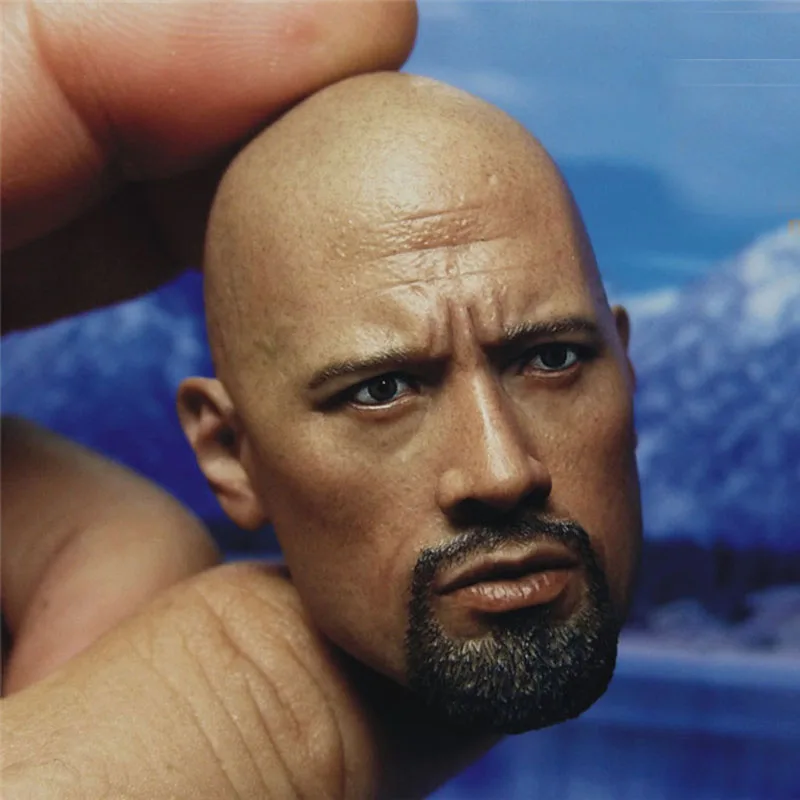BELET BT013 Detective the Rock Headplay Dwayne Johnson Head Scuplt 1//6 Scale