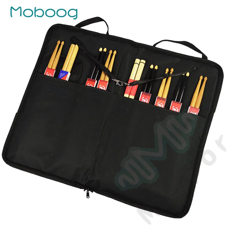 

Drumsticks Pack bag thick waterproof Oxford Electronic drum stick Case Can put A4 scores