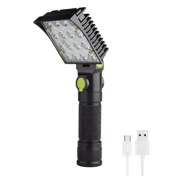 

16 LEDs White Red Blue Light Work Lamp Car Repair Working Flashlight Camping Lantern