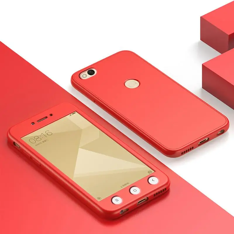

DHL 100PCS For Redmi 4X/Redmi 5A Protect Silicone Soft 360 Full Body Protective Cover Cases For Xiaomi Redmi 4X/Note 4X/Note4