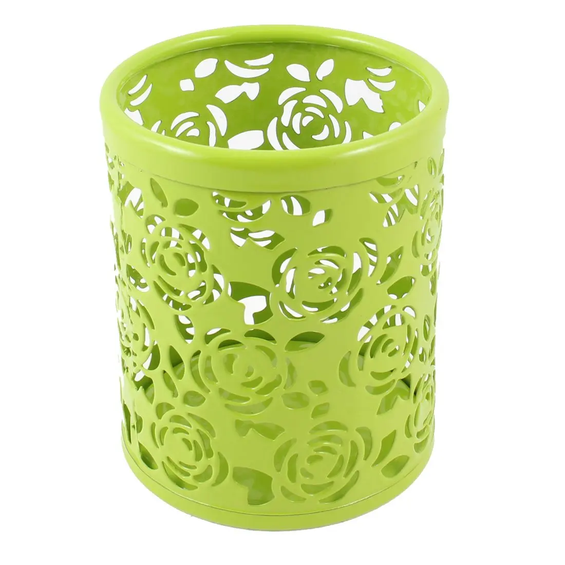 Металлический цилиндр ручной работы цветок карандашом Ластики Держатель Светло-зеленый