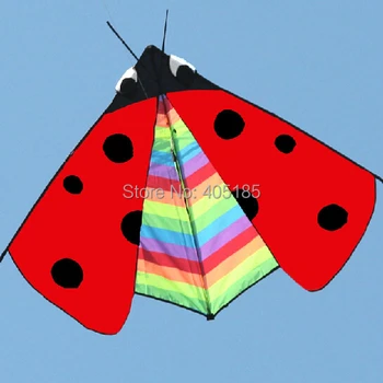 

Free Shipping Outdoor Fun Sports Animal Kite /Ladybird Kite With Handle And Line Good Flying