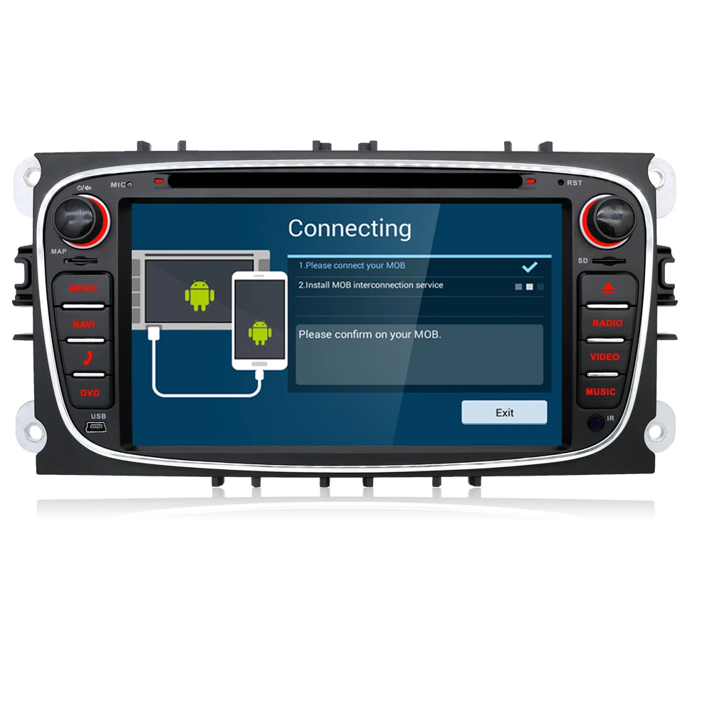 

2Din 7 Inch Car DVD GPS navigation for FORD FOCUS 2 MONDEO S-MAX 2008-2011 With WIFI Radio GPS RDS BT 1080P for car dvd focus