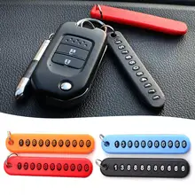 Анти-потеря номерной знак автомобиля брелок кулон ювелирные изделия мобильный телефон номер карты подвесная пластина брелок