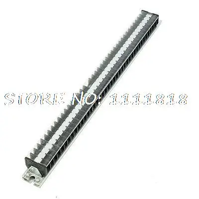 

660V 15A Dual Rows 40 Positions Covered Screw Terminal Barrier Strip Block
