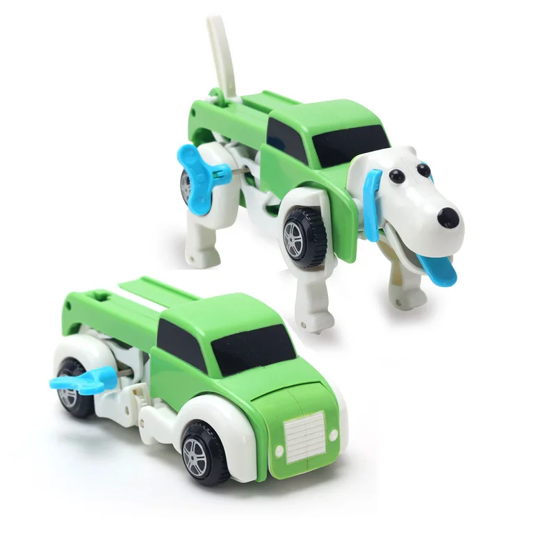 New Children Wind Up Toys Automatic Clockwork Vehicle Transform Car Dog Deformation Toys for Children Educational Toys Gift New Children Wind Up Toys Automatic Clockwork Vehicle Transform Car Dog Deformation Toys for Children Educational Toys Gift