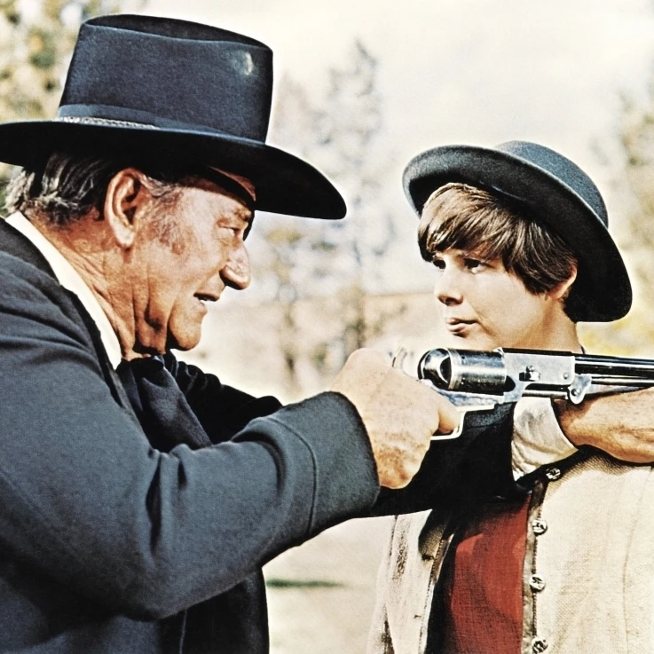 True Grit From Left: John Wayne Kim Darby 1969 Photo Print (14 x 11)