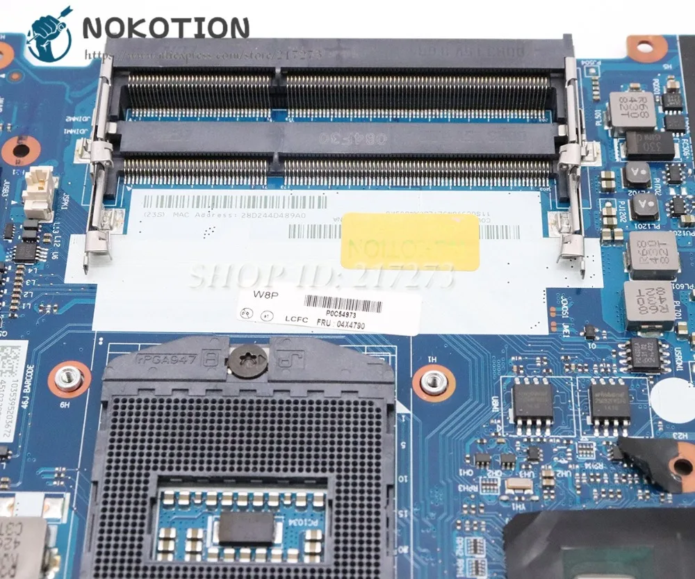 Системная плата NOKOTION 04X4790 AILE1 для Lenovo Thinkpad Edge E440 материнская ноутбука UMA HD4000