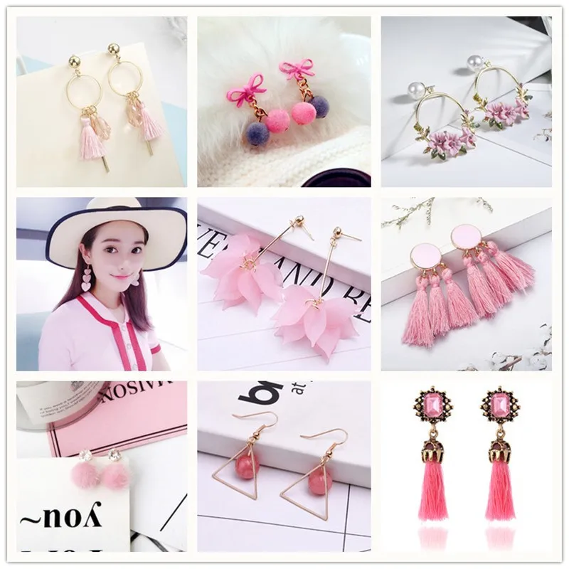 

2019 Real Brincos Aretes Earrings Female South Korean Personality Joker Contracted Eardrop Pendant Long Sen Woman Web Celebrity