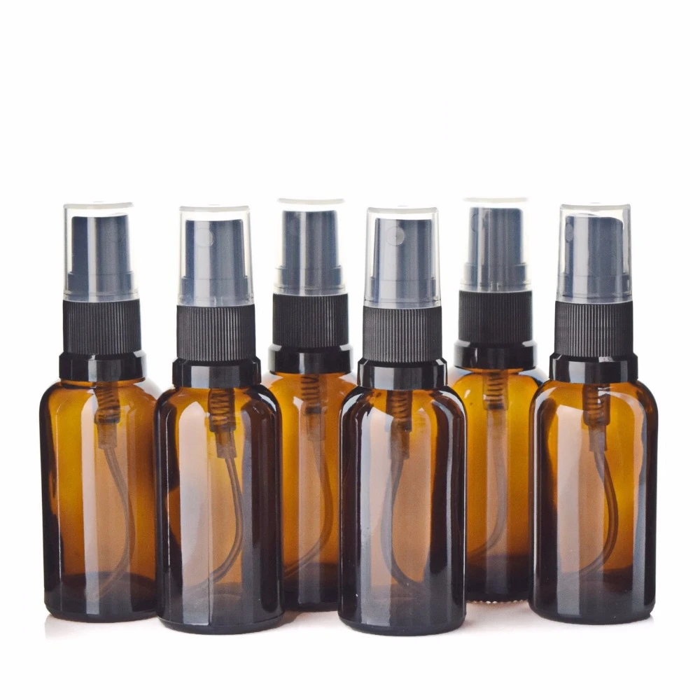 6pcs Empty Refillable 30ml Amber Glass Spray Bottle Case AliExpress