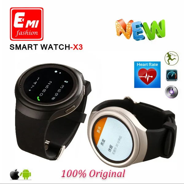 2016 Free Shipping Smart Watch 3G X3 D5 K9 with Android 4 4 WCDMA WiFi GPS