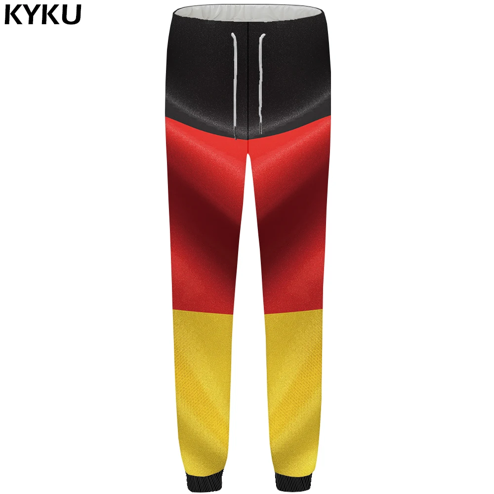 

KYKU Brand Germany Pants Men Colorful Flag Trousers Sweat 3d Print Britches Gothic Bodybuilding Mens Sweatpants 2018 New Bottoms