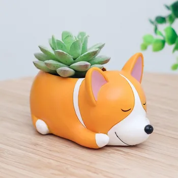

Cute Animal Micro Landscape Flowerpots Fleshy Planting Potted Home Decoration Accessories Nordic Bonsai Ornaments Crafts