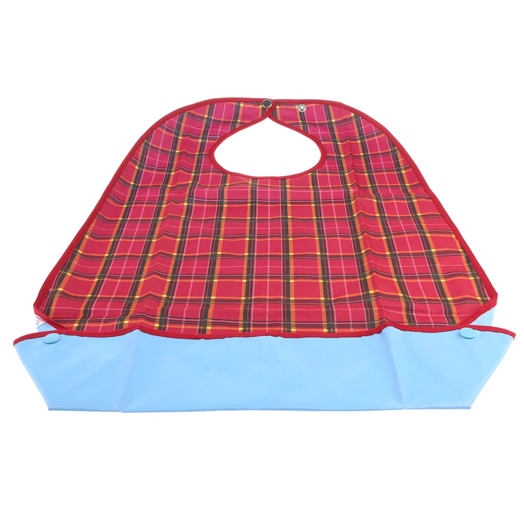 2pcs Waterproof Bib Adult Mealtime Clothing Protector Disability Aid Apron