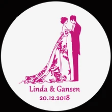 100 шт пользовательские свадебные наклейки Золотое сердце дизайн бумажный изолирующий слой наклейки на тему пекарни Свадебные украшения для предродовой вечеринки