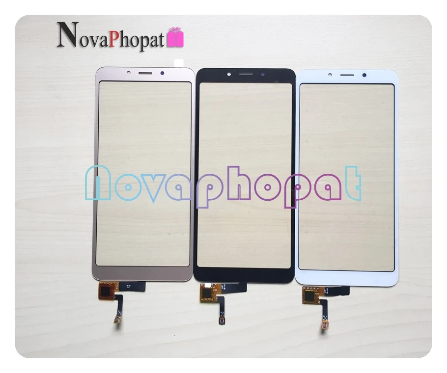 

Novaphopat Black/White/Golden Sensor For Xiaomi Redmi 6 / 6A Touch Screen Digitizer Glass Panel replacement + tracking
