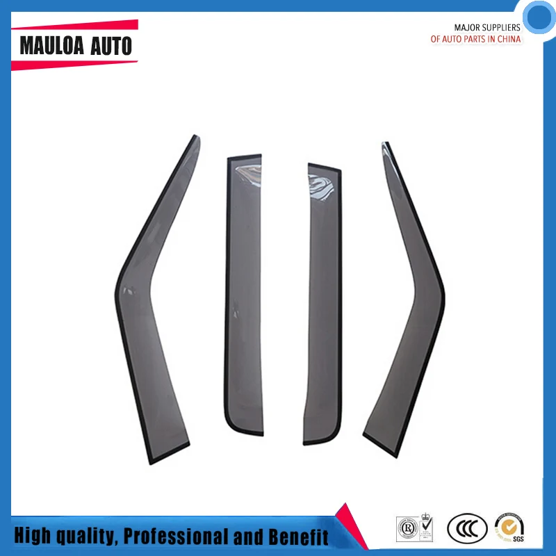 

4 Piece Injection molding trim vent shade rain sun wind deflector window visor for Discovery 4