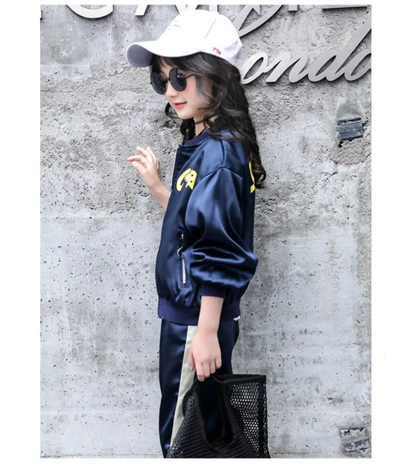 Autumn sports suit for girls Clothes Long Sleeve Kids Outfits Clothing Girl jacket + pants Set 2 PCS clothing for girls  (8)