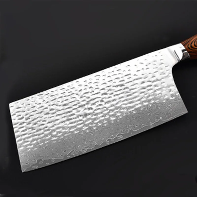 Дамасский стальной нож шеф-повара Чоппер для нарезки мяса Nakiri японский Santoku Sashimi Азиатский стиль Мясник нож для стейка говядины инструменты