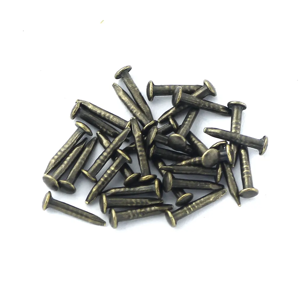 4 Pack 20mm Vintage Alloy Corner Protector Decorative Table Desk Edge Covers for Wooden Box Case Furniture
