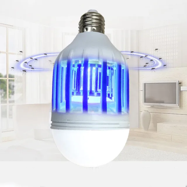 Free Shipping !!! LED Bulb E27 15W Anti-Mosquito Insect Zapper Flying Moths Killer Light lamp BZ