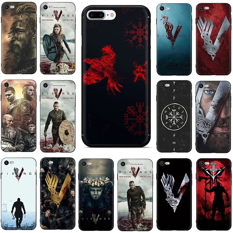 Мягкий силиконовый чехол для телефона из ТПУ серии Vikings iphone 5 5S SE 2020 6 6s 7 8 plus X XR XS 11 12