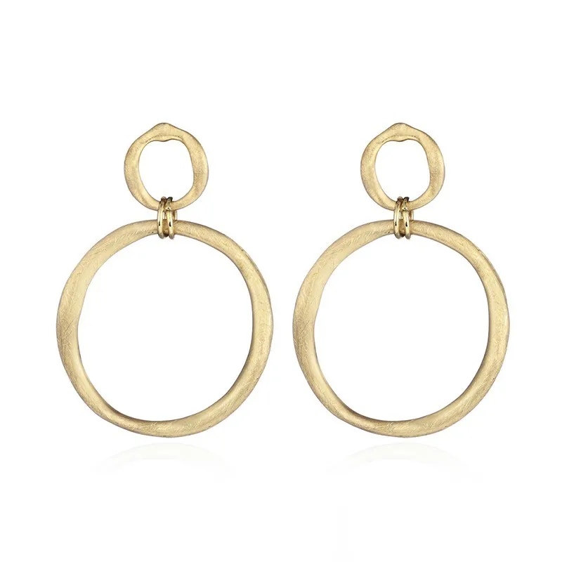

Circle Drop Round Long Earrings Hoop Alloy Golden Color Steam Punk Style Earrings For Female Party Jewelry Drop Earrings Jewelry