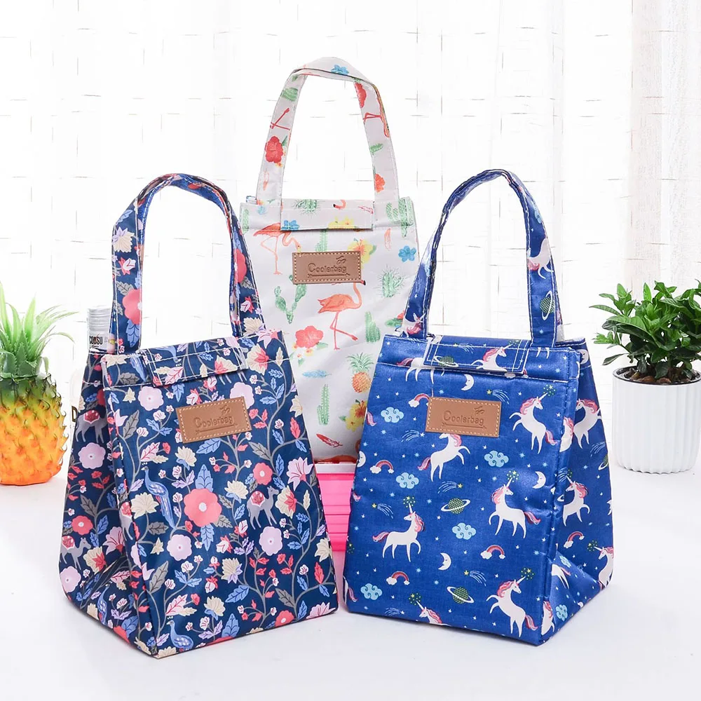 

Right Listing Lady Cooler Lunchbox Camping Outdoor Handbag Portable Thermal Insulated Lunch Bag Carry Food Tote For Picinic