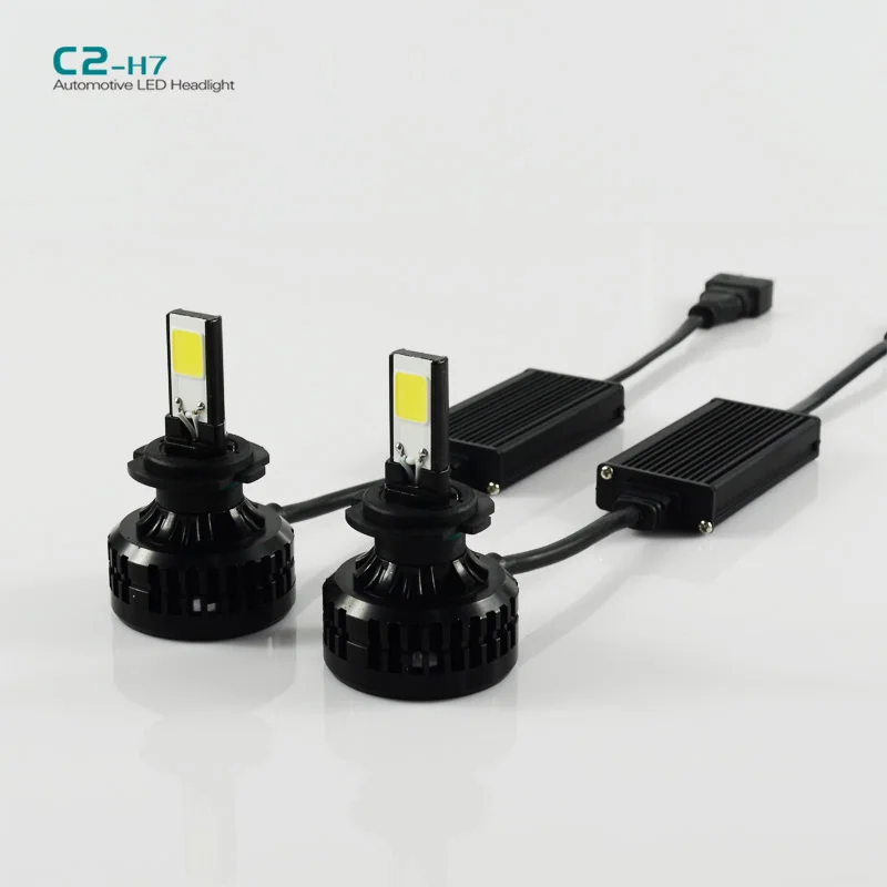 1set C2 H7 72W LED auto Headlight 6600LM led head light Lamp 6000k led car headlight