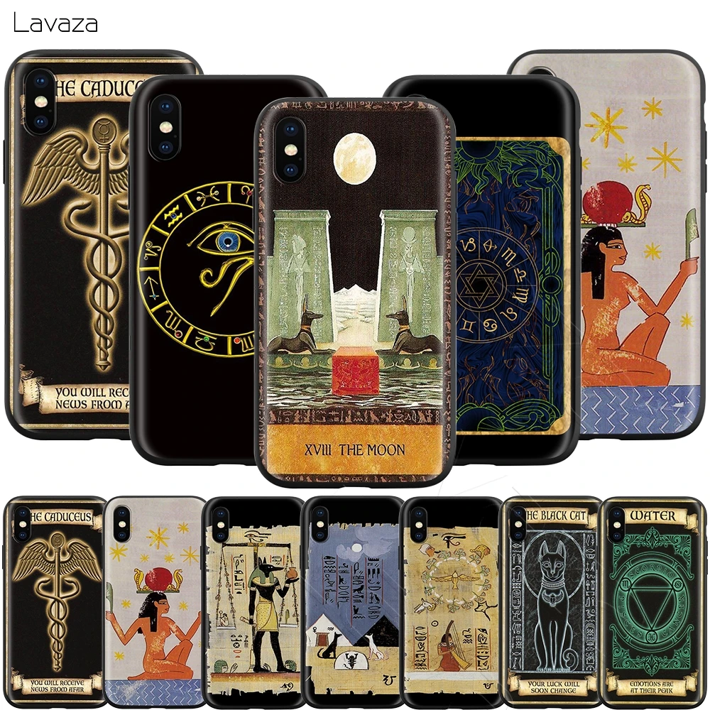

Lavaza Egypt Tarot Divination Case for iPhone 11 Pro XS Max XR X 8 7 6 6S Plus 5 5s se