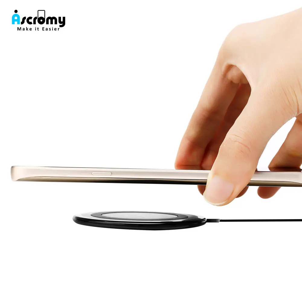 

Ascromy Waterproof Qi Fast Wireless Charger Charging Pad For iPhone 8 Plus X XS Samsung Galaxy S9 Plus S8 10W Induction Charger