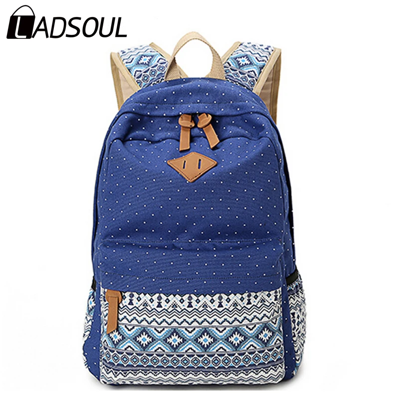 Ethnic Style Design Women Backpack Casual School Bags For Teenagers Girls Travel Back Packs Bag