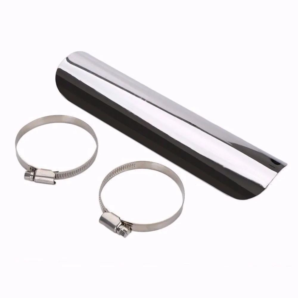 Straight Plain Chrome Motorcycle Parts Exhaust Muffler Pipe Cover