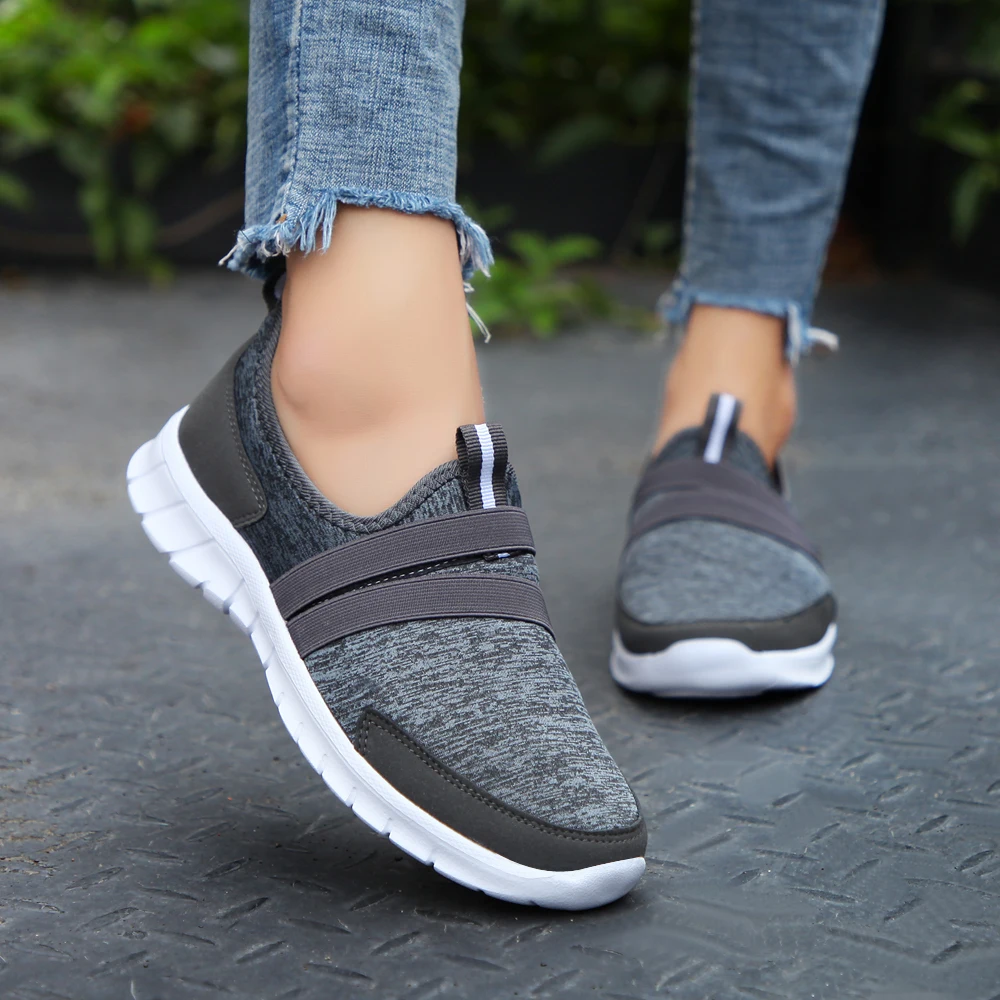 

Autumn Sneakers Women Flats Shoes Woman Casual Fabric Breathable ladies Shoes Slip-on Women Shoes Zapatos Mujer tenis feminino
