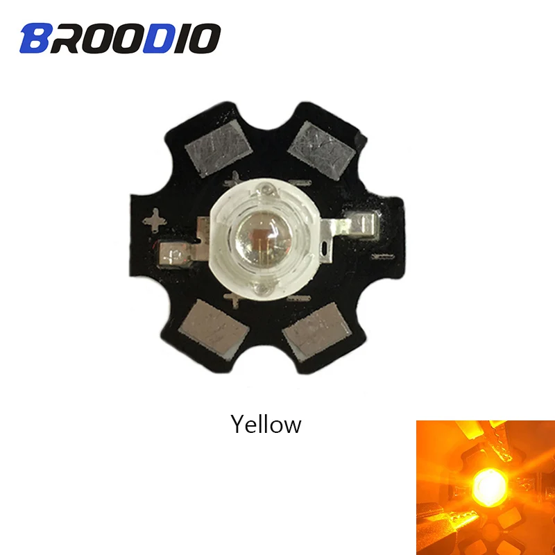 

10pcs LED Bulb Lamp Light Bulbs LEDs Flood Spotlight Chip Lighting Beam 1W3W High Power Yellow Purple Full Specturm 20mm LED DIY