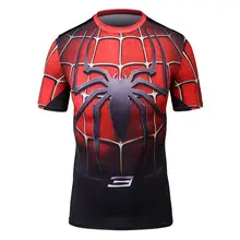 Футболки с 3D принтом Человека-паука, футболка для косплея, футболка для фитнеса, баскетбола с коротким рукавом, Майки для бега, спортзала, занятий йогой