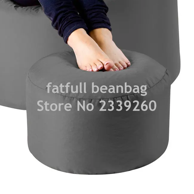 COVER ONLY NO FILLER-Red bean bag footstool, tea port beanbag cushion
