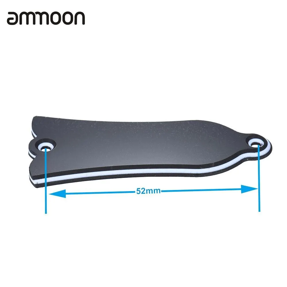2 Holes Bell shaped PVC Truss Rod Cover Plate Scroll Plate for LP 
