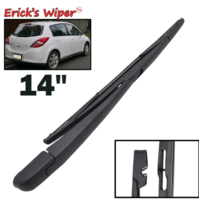 Erick's Wiper 1" Задняя щетка стеклоочистителя и набор рычагов для Nissan Tiida C11 2007-2012 ветровое стекло заднего стекла
